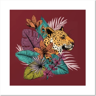 Leopard In The Jungle Posters and Art